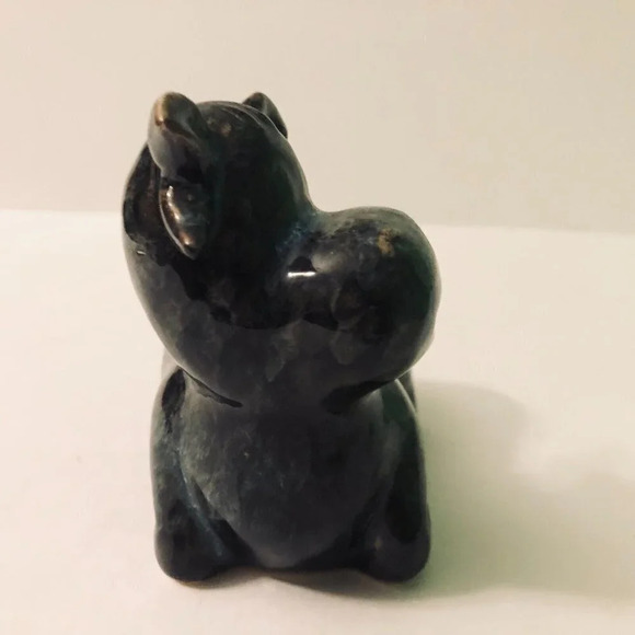 Vintage Cow Figurine  5 Inch Long Ceramic Figure Chip on Ear - Picture 9 of 15